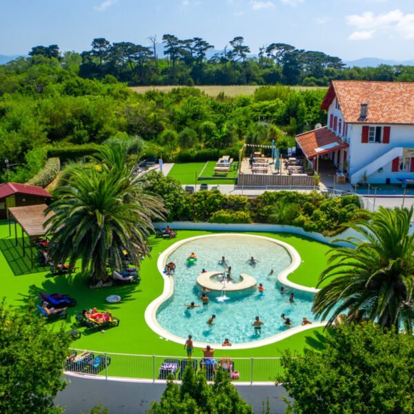 Vu du Camping Sea Green Erreka à Bidart dans le Pyrénées-Atlantiques en Nouvelle-Aquitaine