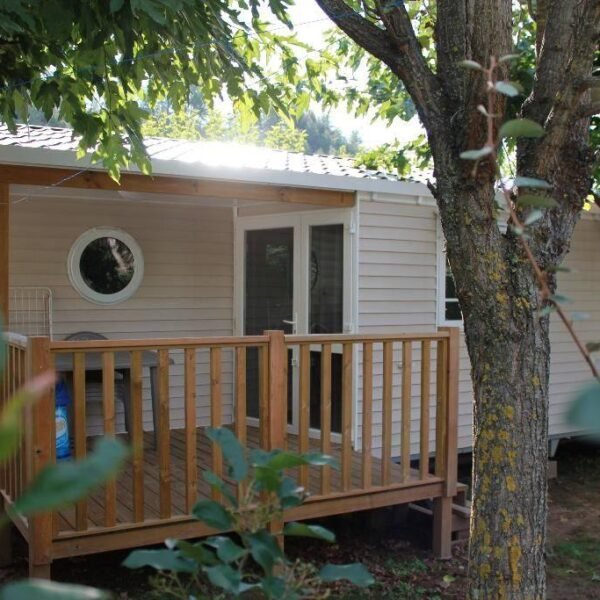 Mobilhome au Camping Le Pastural en Ardèche près de Vals les Bains à Ucel