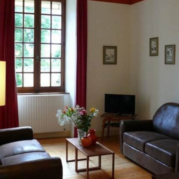 Salle de séjour au Gîtes de la Maison Aubelle à Montreuil-Bellay dans la Maine-et-Loire en Pays de la Loire