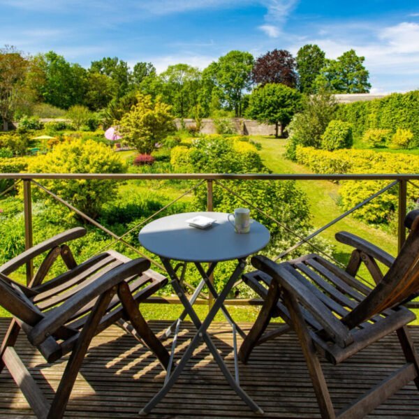 vue nature au jardin des deux ponts dans la Somme à Abbeville