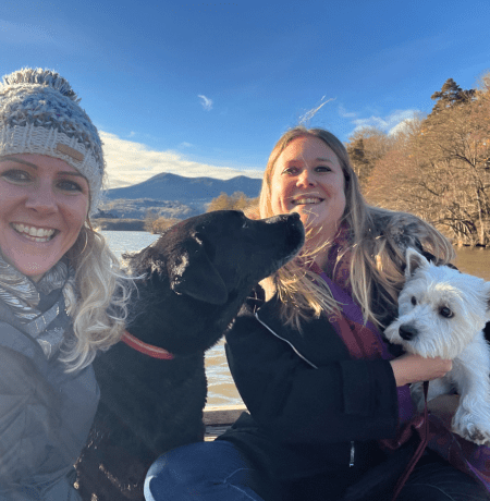 Musher et sophie dans le Massif du sancy