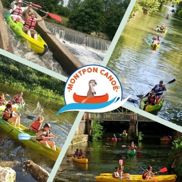 Grands et petits au Duellas Canoe à Saint-Martial-d'Artenset en Dordogne en Nouvelle-Aquitaine