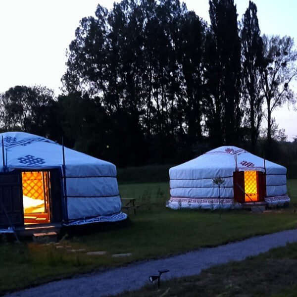 Yourte mongole chez Les Insolites de la Baie, Camping insolite en Normandie près de Le Tréport et Mers les Bains en Baie de Somme