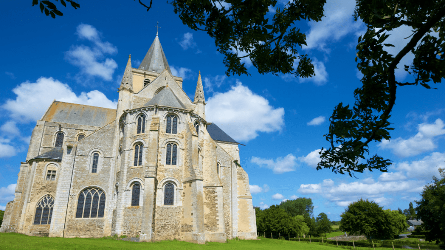 Un château à Isigny-Omaha dans le Calvados en Normandie.