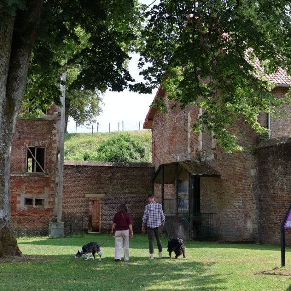 Chiens acceptés à la Citadelle de Doullens près d'Amiens dans la Somme dans les Hauts-de-France