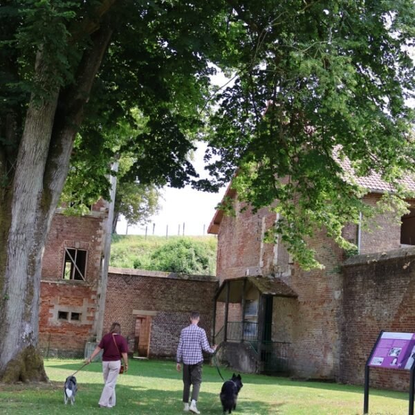 Chiens acceptés à la Citadelle de Doullens près d'Amiens dans la Somme dans les Hauts-de-France