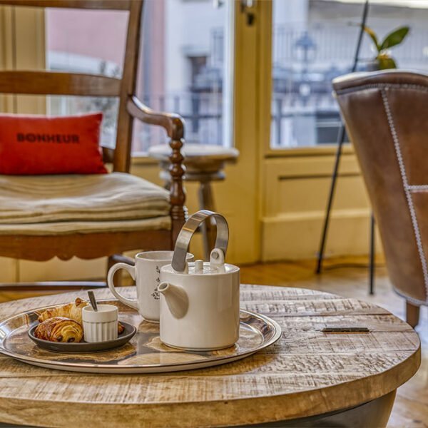 Petit déjeuner à l'Hôtel La Féline Blanche à Saint Gervais les Bains en Haute Savoie dans les Alpes en France