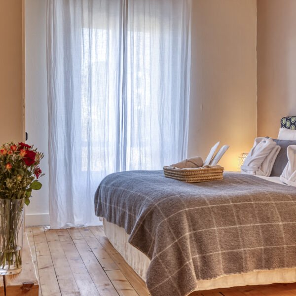 Chambre cosy de l'Hôtel La Féline Blanche à Saint Gervais les Bains en Haute Savoie dans les Alpes en France