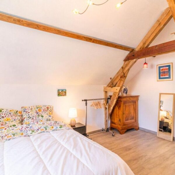 Chambre double cosy du Gîte Casa Luna à Le Coudray-Macouard près de Saumur et des Châteaux de la Loire en Anjou