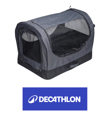 solution de transport pour chien Decathlon : caisse de transport pliable