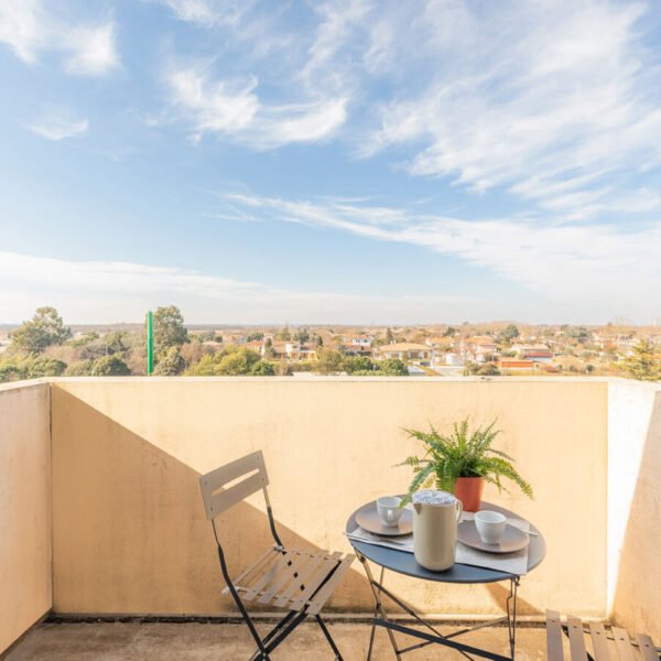 Terrasse de l'Appart'City Confort Toulouse Aéroport Cornebarrieu en Haute Garonne en Occitanie