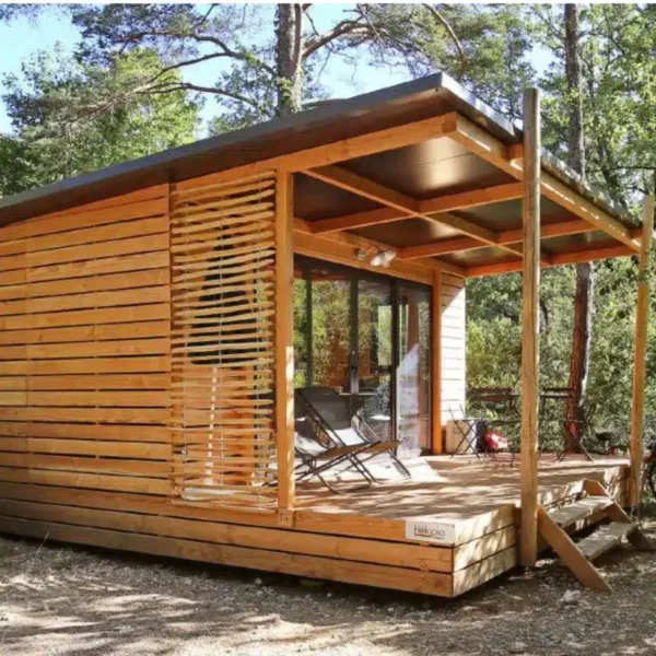 Chalet - Camping Ecolodge Gaïa, à Douville, entre Bergerac et Périgueux - Dordogne