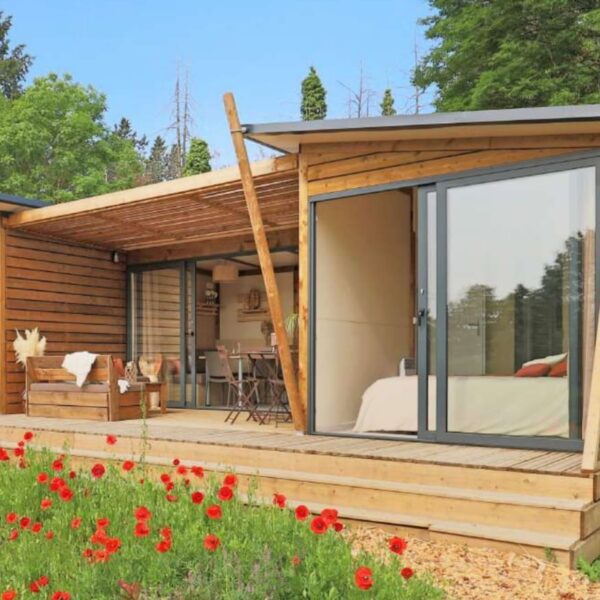 Chalet - Camping Ecolodge Gaïa, à Douville, entre Bergerac et Périgueux - Dordogne