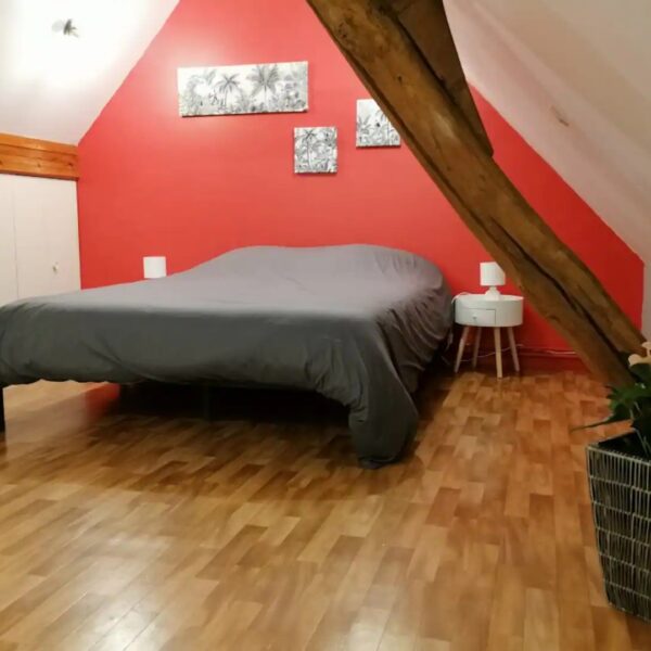 Chambre de l'appart Le Petit Moulin de Verberie à Verberie dans l'Oise