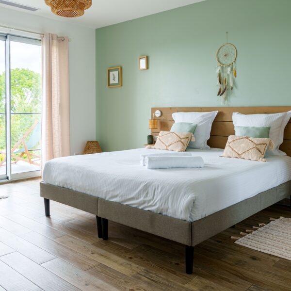 Chambre double de La Villa Perchée dans le Val D'Oise à 30mn de Paris