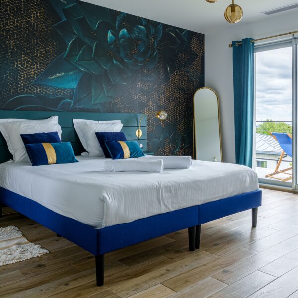 Chambre double de La Villa Perchée dans le Val D'Oise à 30mn de Paris