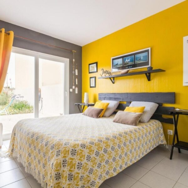 Chambre du Gîte L'Effet Mer à Saint-Jean-de-la-Rivière dans la Manche