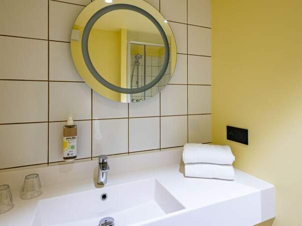 Salle de Bain du Greet Hôtel Reims Tinqueux dans la Marne à Reims