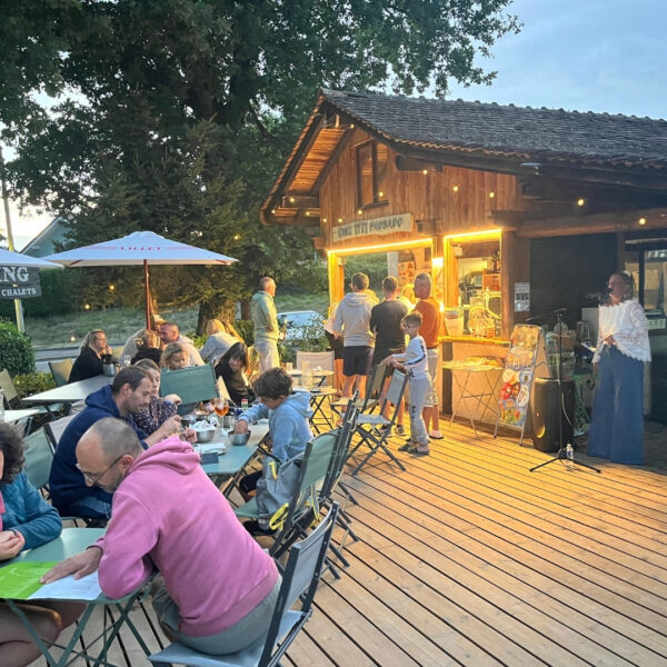 Animation en soirée au camping Pausado Relais du Léman en Haute-Savoie