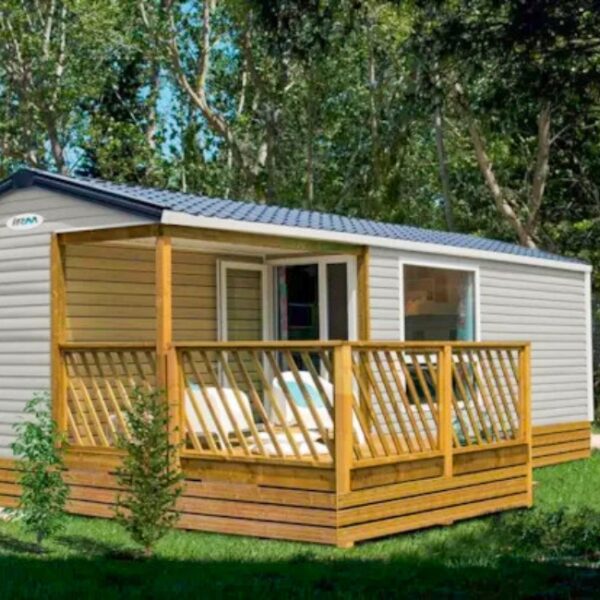 Mobil-home pour 2 à 6 personnes avec chiens admis au Camping les Violettes, à la Faute-sur-Mer, en Vendée, Pays-de-la-Loire