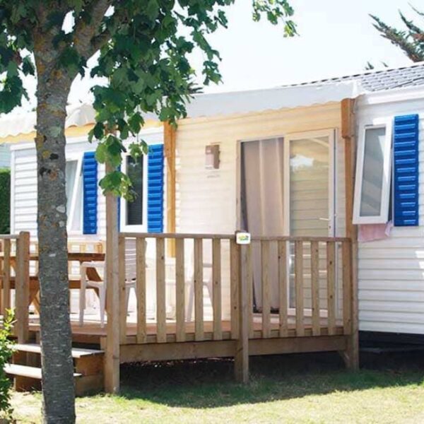Mobil-home chiens admis au Mobil-home chiens bienvenus au Camping le Pavillon Bleu, à l’Aiguillon-Presqu’île, près de la Tranche-sur-Mer, en Vendée