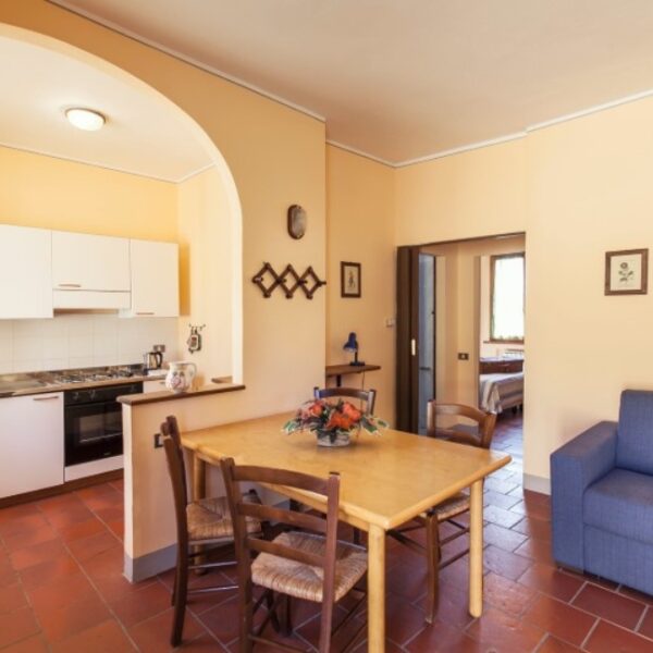 Salle de séjour des Gîtes Agriturismo Metina à Montepulciano en Italie (Toscane)