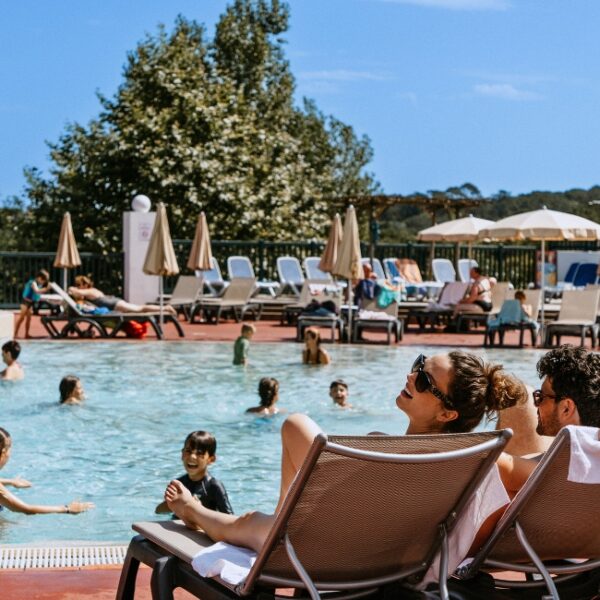 Piscine du Camping IlBarritz à Bidart dans les Pyrénnées Atlantique