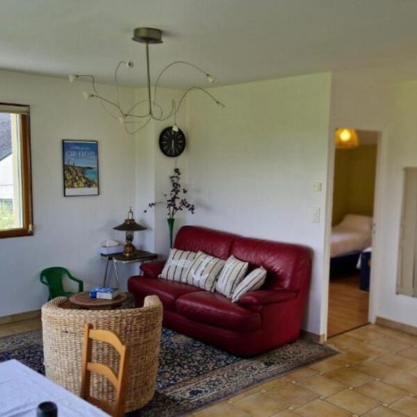 Salon de la Maison d'Hôtes des Marées à Saint-Cast-Le-Guildo dans les Côtes d'Armor