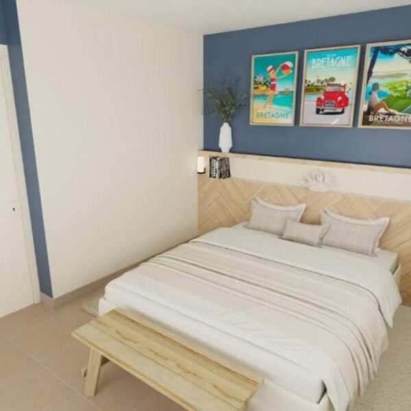 Chambre de la Maison d'Hôtes des Marées à Saint-Cast-Le-Guildo dans les Côtes d'Armor