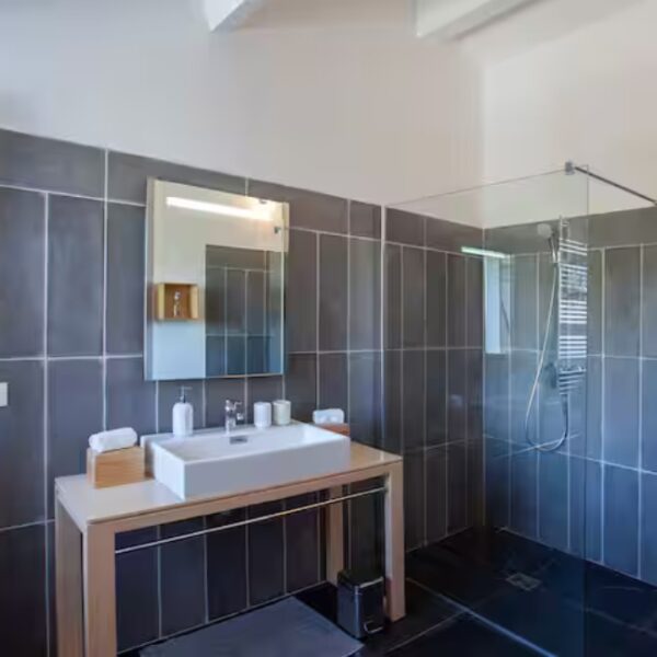 Salle de bain de la Villa Kim Siscu à Sisco en Haute Corse