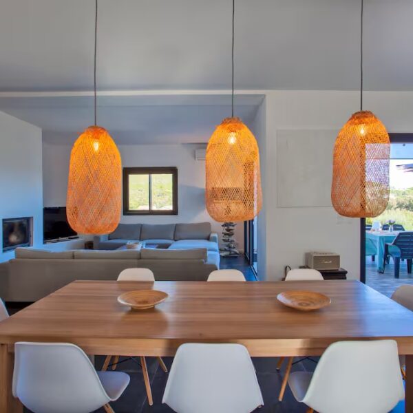 Salle à manger de la Villa Kim Siscu à Sisco en Haute Corse
