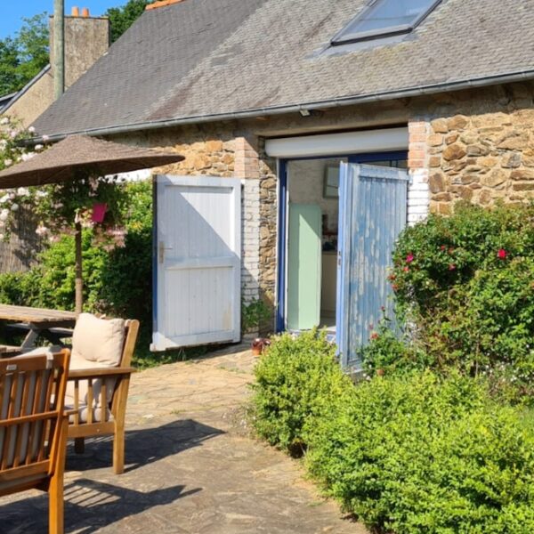 Terrasse du Gîte du Goleo à Plouha dans les Côtes d'Armor