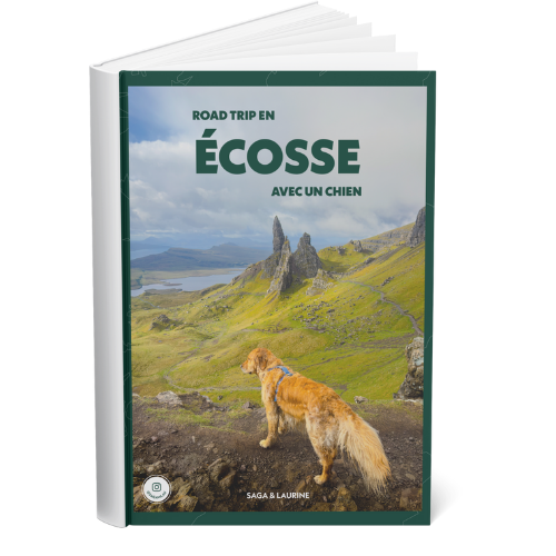 couverture du livre sur le road-trip en Ecosse avec son chien - Laurine et Saga