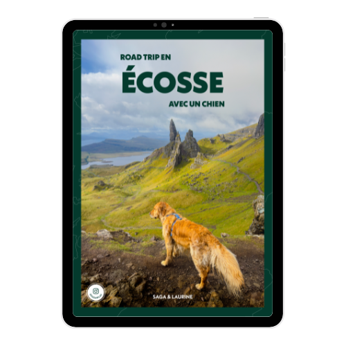 couverture de l'ebook itinéraire de roadtrip en Écosse avec son chien