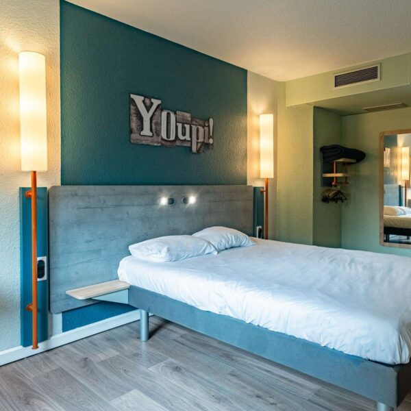 Chambre de l'Hôtel Ibis Budget Reims Thillois à Thillois dans la Marne