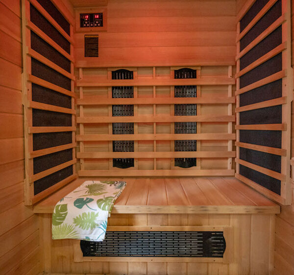 Sauna d'une des suites de la maison d'hôtes L'Instant à Cayeux (80) dans la Baie de Somme