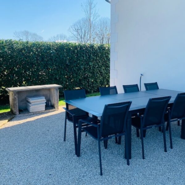 Terrasse du Gîte le Havre de Paix à Noizay en Indre-et-Loire