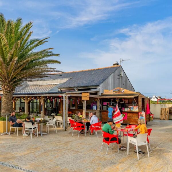Restaurant du Camping La Baie de Kernic, à Plouescat, dans le Finistère (Bretagne)
