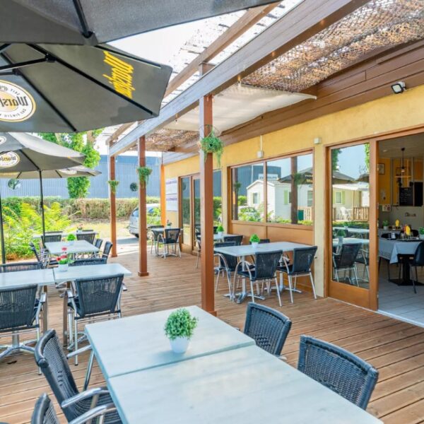 Restaurant du camping L'Ile du Rhin près de Colmar en Alsace
