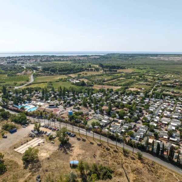 Camping Les Salins de la Gardiole, dans l'Hérault, à Vic-la-Gardiole, entre Sète et Montpellier