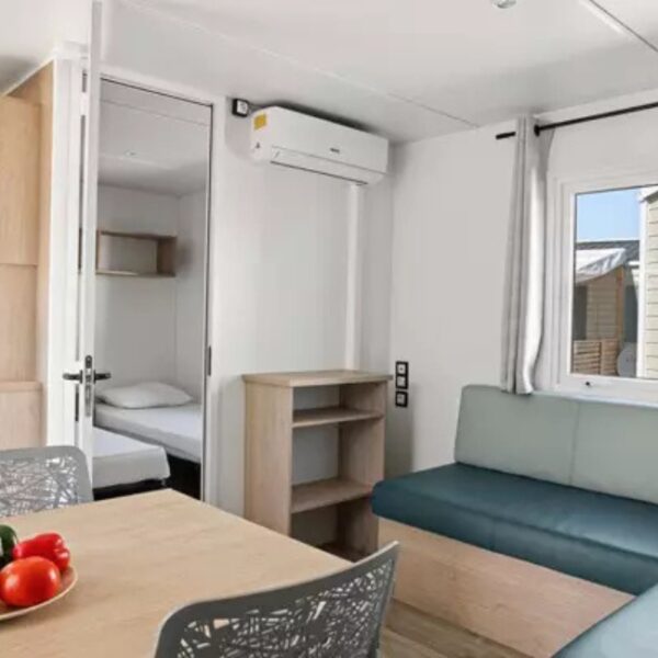 Mobil-home - Camping Les Salins de la Gardiole, dans l'Hérault, à Vic-la-Gardiole, entre Sète et Montpellier