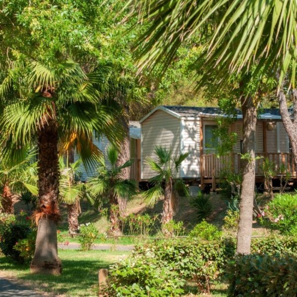 Camping arboré et ombragé, mobil-home - Camping Parc des Sept Fonts, à Agde, dans l’Hérault