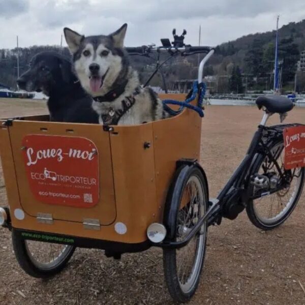 Balade avec l'Eco-Triporteur à Saint-Jorioz en Haute-Savoie
