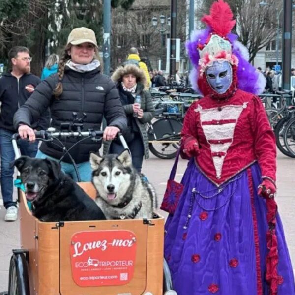 Balade avec l'Eco-Triporteur à Saint-Jorioz en Haute-Savoie