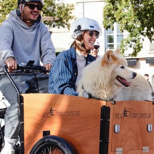 Balade avec l'Eco-Triporteur à Saint-Jorioz en Haute-Savoie