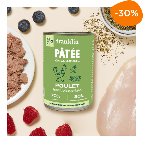 pâtée chien adulte Franklin réduction