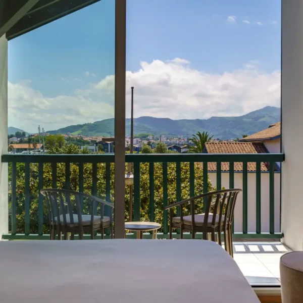 Terrasse de l'Hôtel Ibaia à Hendaye aux Pays Basques
