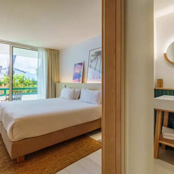 Chambre de l'Hôtel Ibaia à Hendaye aux Pays Basques