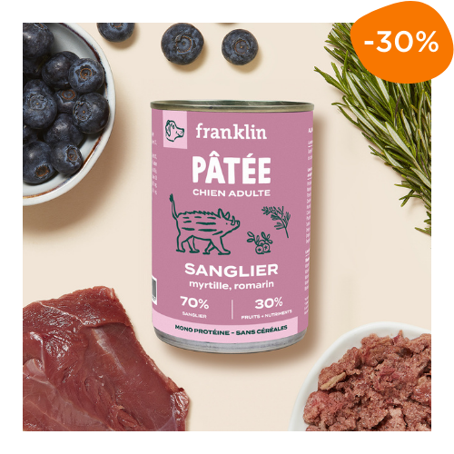 pâtée chien sensible Franklin