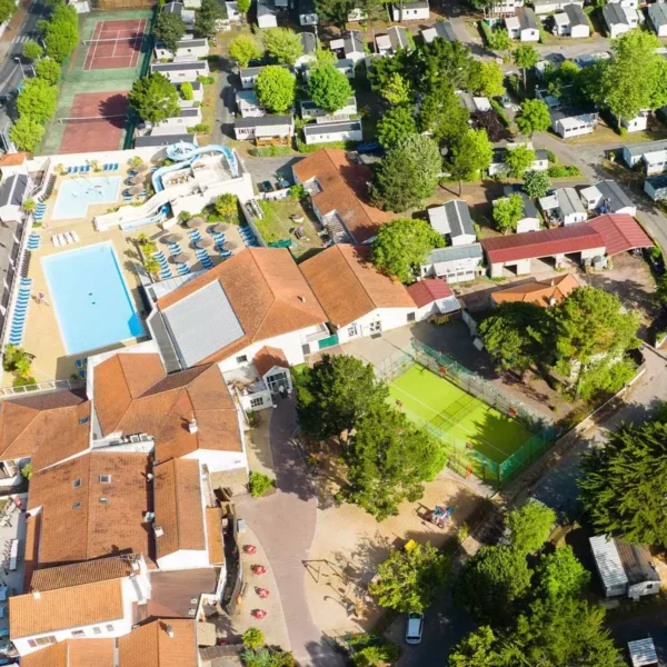 Vue aérienne du Camping Le Bois Masson à Saint-Jean-de-Monts en Vendée